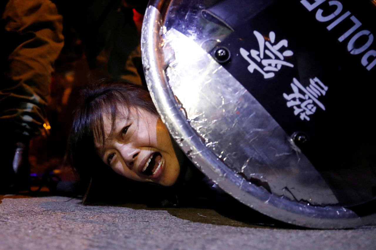 An <a href="https://www.cnn.com/specials/asia/hong-kong-protests-intl-hnk" target="_blank">anti-extradition bill protester</a> is detained by riot police outside Mong Kok police station in Hong Kong on Monday, September 2. Thousands of protesters gathered in three locations across Hong Kong on Monday. On Wednesday, Hong Kong leader <a href="https://www.cnn.com/2019/09/04/asia/hong-kong-protests-withdrawal-intl-hnk/index.html" target="_blank">Carrie Lam</a> announced that she will withdraw the extradition bill that sparked three months of violent protests.