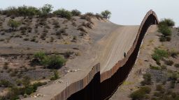 This picture taken on August 28, 2019 shows a portion of the wall on the US-Mexico border seen from Chihuahua State in Mexico (R), some 100 km from the city of Ciudad Juarez. - The US Defence Department said on September 3 it was freeing up $3.6 billion in funds budgeted for other projects to build a wall on the Mexican border as ordered by President Donald Trump. Six weeks after being confirmed by Congress, Defence Secretary Mike Esper has signed off on the diversion of funds, said Pentagon spokesman Jonathan Hoffmann. (Photo by HERIKA MARTINEZ / AFP)        (Photo credit should read HERIKA MARTINEZ/AFP/Getty Images)