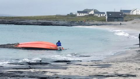 US Navy boat found floating in the Atlantic by Doolin Ferry Co. in Ireland.