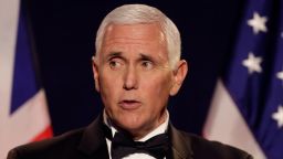 U.S. Vice President Mike Pence delivers a speech at the annual International Trade Dinner at the Guildhall in the City of London, in London, Thursday, Sept. 5, 2019.