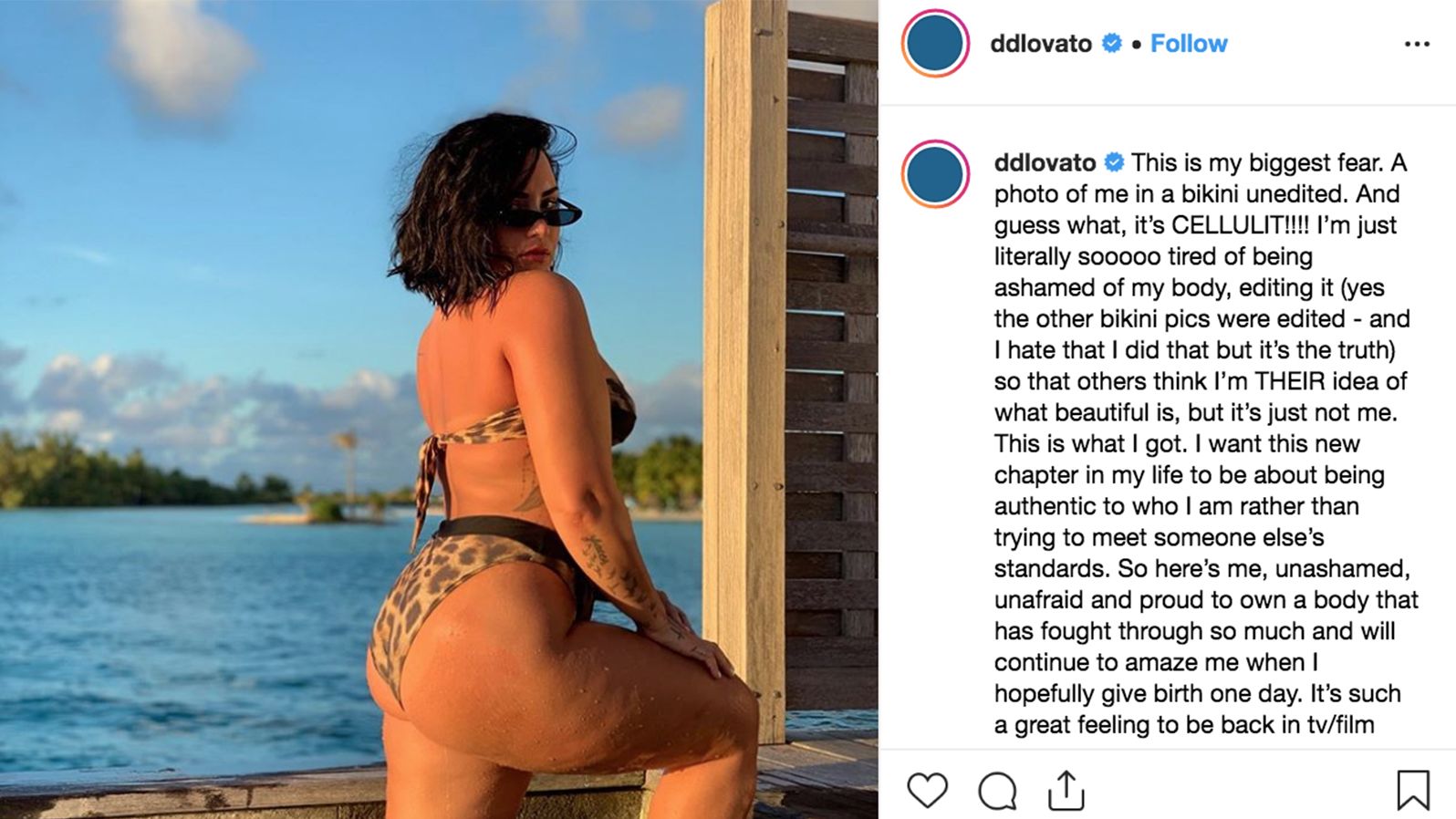 Zwakheid Sluier Geheugen Demi Lovato is done editing her bathing suit pics | CNN