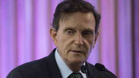 Marcelo Crivella, mayor of Rio de Janeiro, said the comic's depiction of a kiss between two men was "unsuitable for minors." 