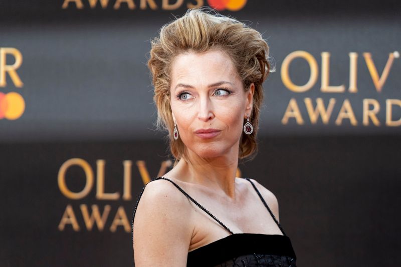 Gillian Anderson says she s had it with bras I don t care if my