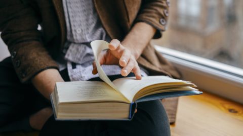 person reading STOCK