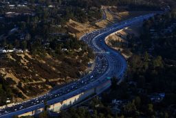 The 405 freeway through the Sepulveda pass