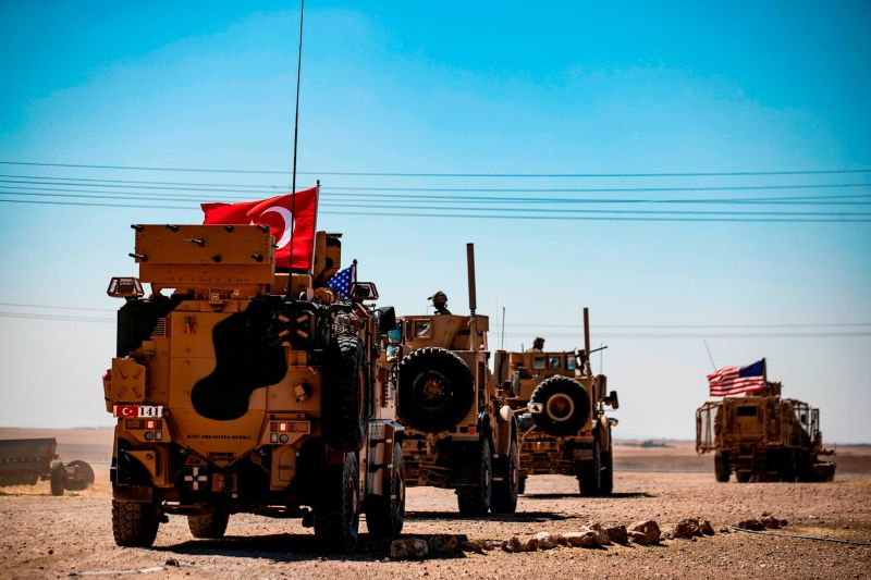 US And Turkish Troops Conduct First Joint Ground Patrol Of Syrian ‘safe ...