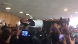 Andrew Yang crowd surf