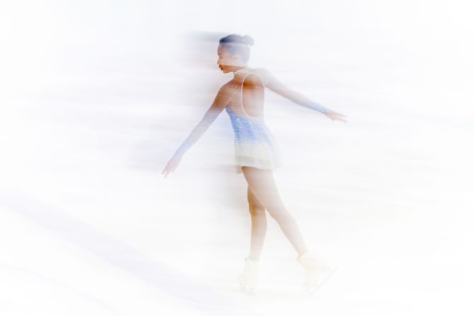 Isabelle Inthisone of United States competes in the Junior Ladies Short Program during Day 1 of the ISU Junior Grand Prix of Figure Skating Riga Cup in Riga, Latvia, on September 6.