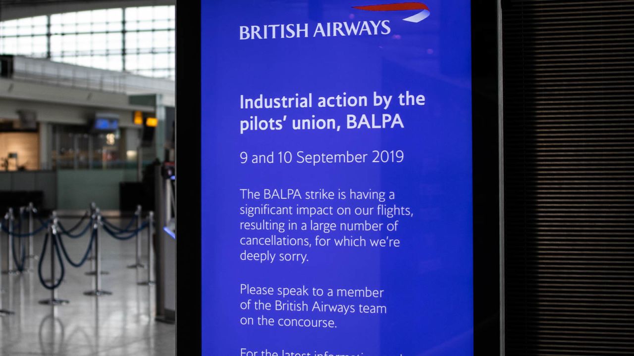 The British Airways pilots strike has already affected up to 280,000 passengers this week