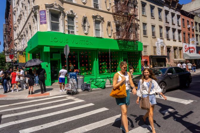 <strong>Louis Vuitton pop-up, Lower East Side:</strong> The downtown neighborhood offers a mix of bigger brands and smaller, edgier ones.