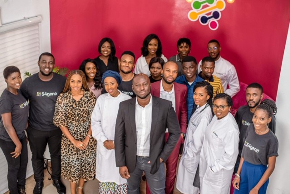 The 54gene team in Nigeria, the company's base of operations.