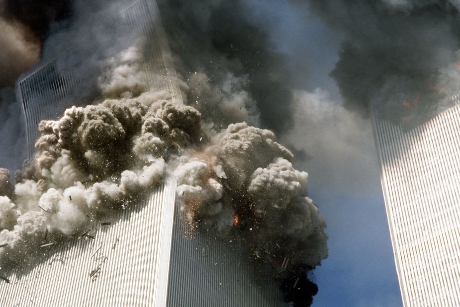 The south tower of the World Trade Center collapsed at 9:59 a.m.