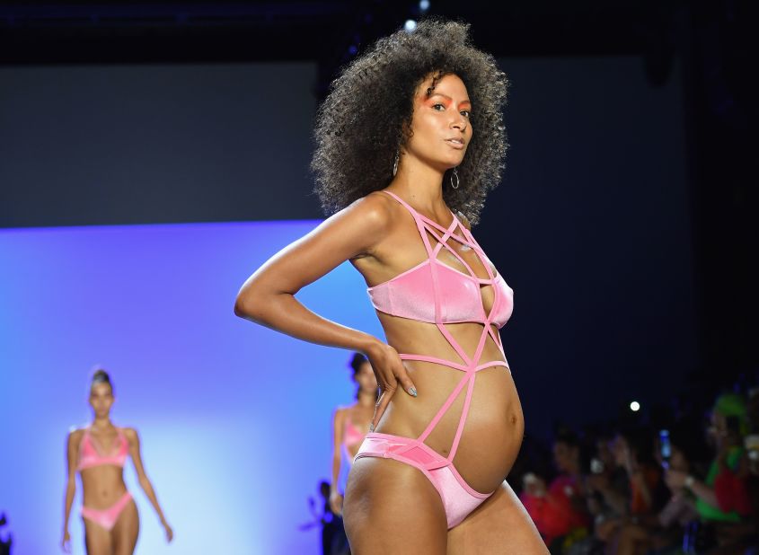 Models walk the runway for Chromat during New York Fashion Week: The Shows at Spring Studios on September 7, 2019 in New York City. 