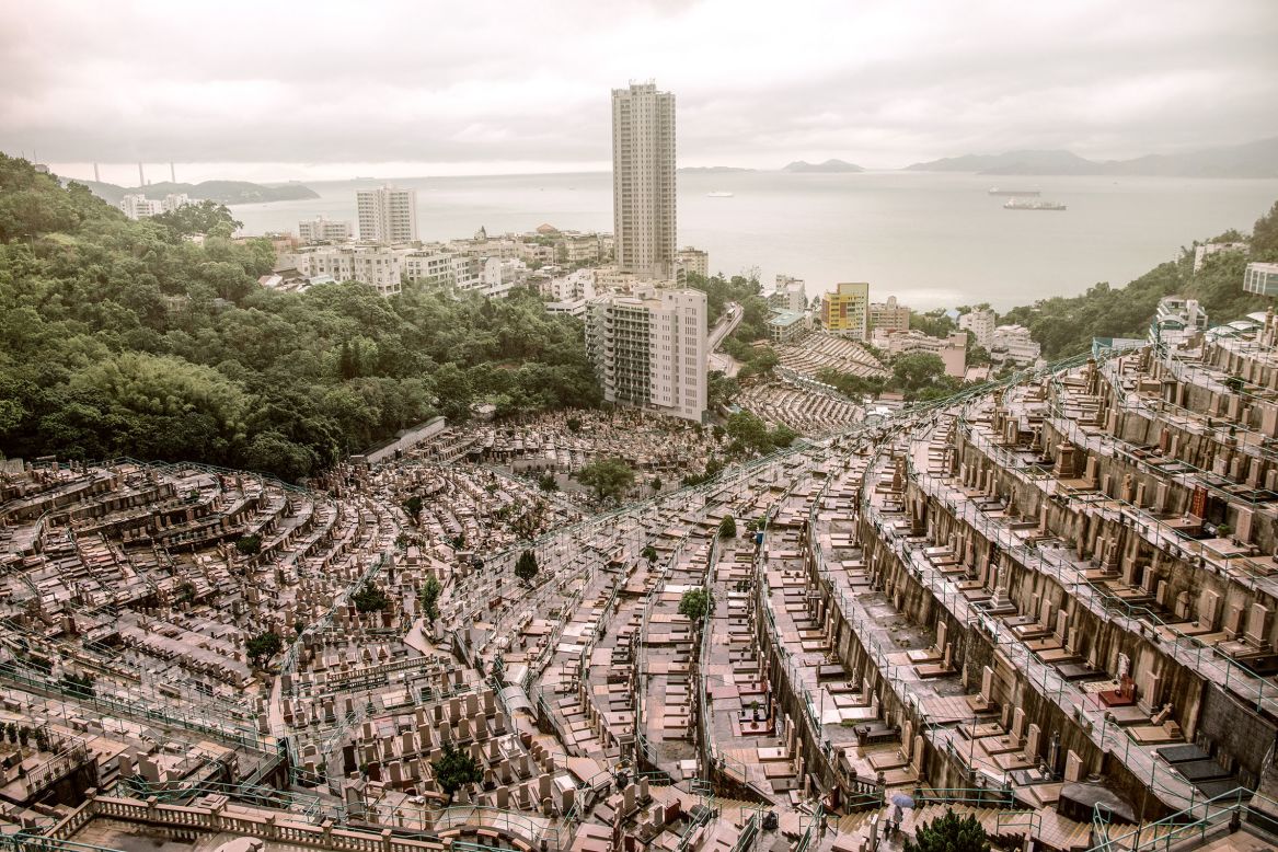Fallon, who is also an architectural photographer, said he was interested by how Hong Kong's cemeteries are molded to the mountainous terrain.