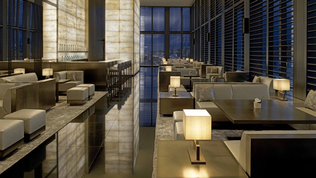 Power meetings, drinks and outfits are all part of the scene at Armani Bamboo Bar.
