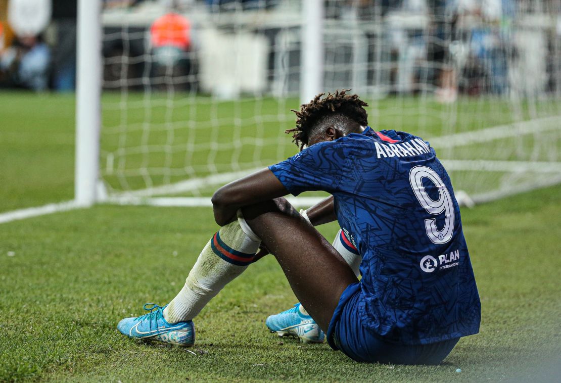 Chelsea's Tammy Abraham has been subjected to racist abuse online. 