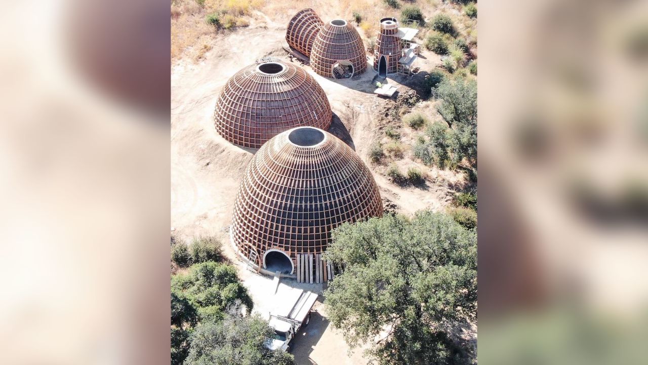 The dome structures Kanye West was building on his property in California have been torn down.