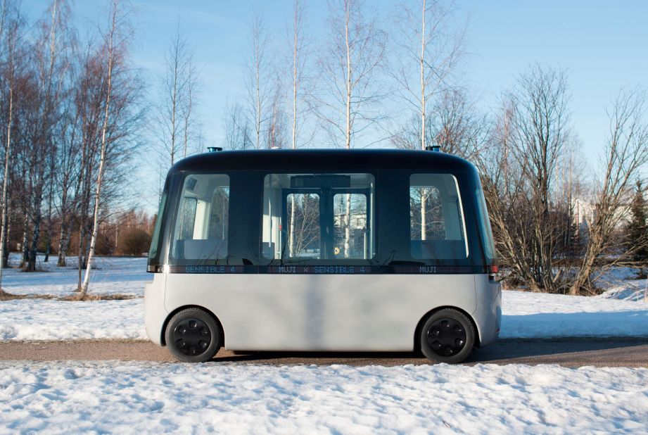 Muji's Gacha is a self-driving shuttle bus that works in all weather conditions, and has no defined front and back. Now undergoing testing, it will be rolled out as early as 2020.