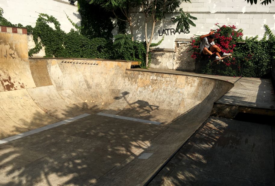 An inner-city skateboarding park and cafe built out of a derelict courtyard in Athens, Greece, with the help of social entrepreneurship.