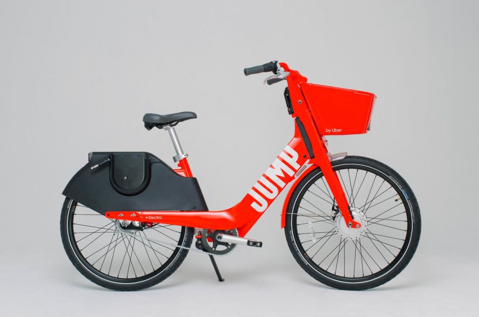 Jump, an electric bicycle, is part of Uber's new fleet for urban mobility. "The relationship between our phones and our cities has transformed with Uber, which is now moving into this more environmentally friendly offerings," said curator Beatrice Galilee.