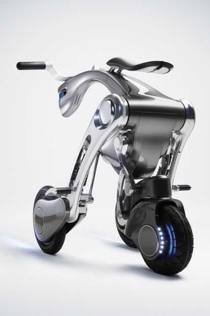 The CanguRo (Italian for "kangaroo") mobility robot, designed in Japan, is an autonomous assistant for the elderly that transforms into a mobility vehicle. 