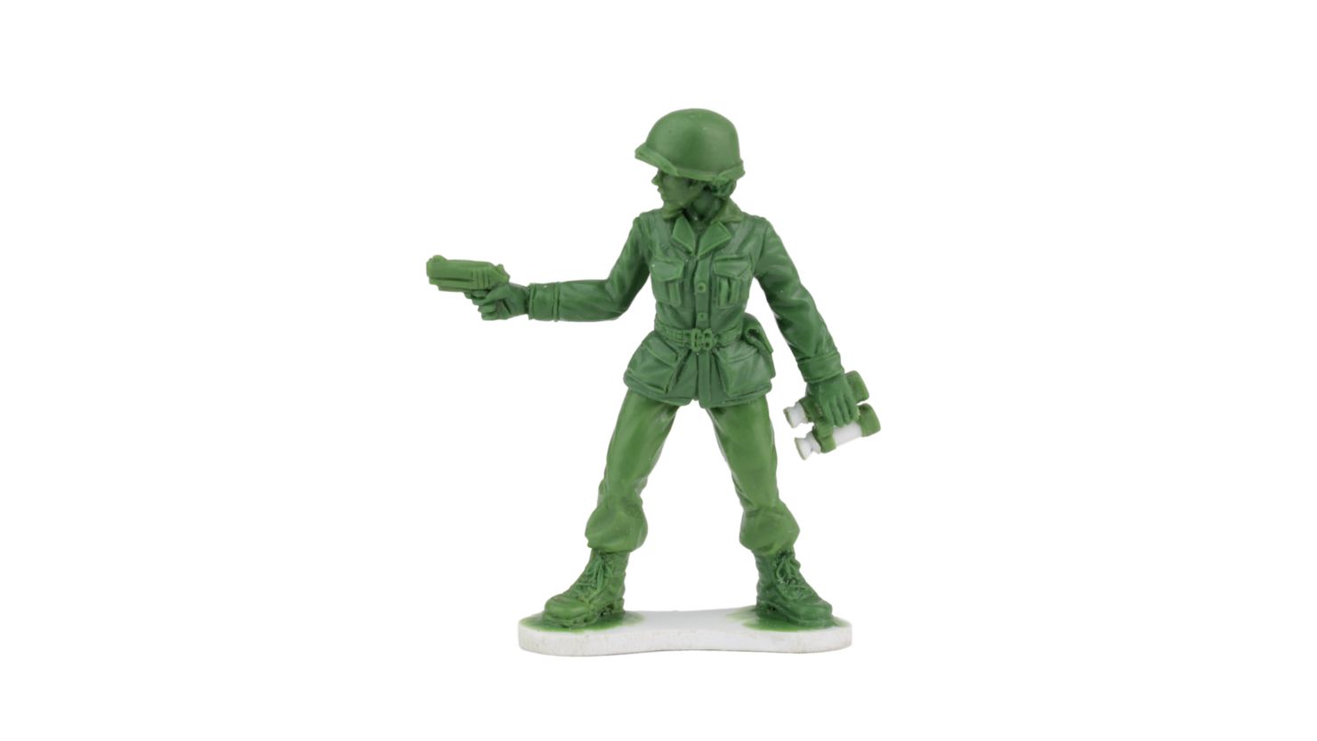 BMC Toys plans to start selling the female soldiers next year. This is a prototype of one of the figures.