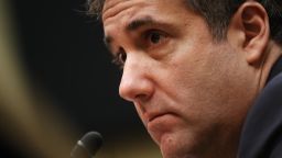 In this February 2019 file photo, Michael Cohen, former personal lawyer to U.S. President Donald Trump, listens during a House Oversight Committee hearing in Washington, D.C.