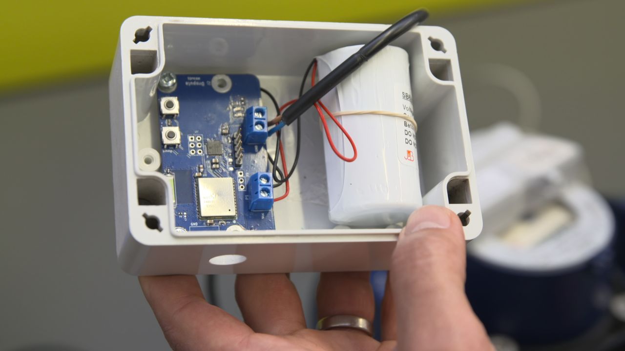 The water meter records usage by the minute, allowing greater accuracy in pinpointing where water is being wasted.