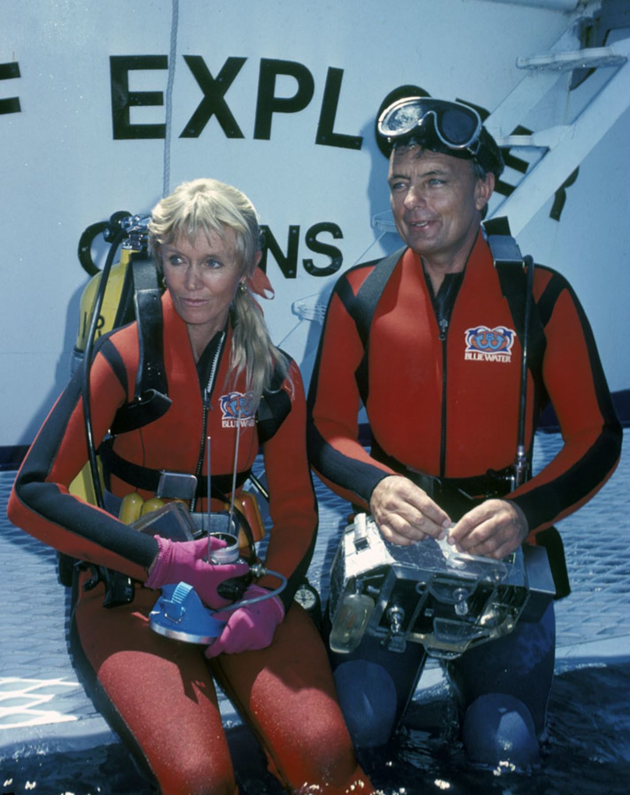 In the 1960s, Australians Valerie and Ron Taylor were competitive spear fishers. They moved into underwater photography and film making, before working to educate people about threats to the oceans and marine life.