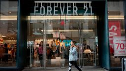 NEW YORK, NY - SEPTEMBER 12: A Forever 21 store stands in Herald Square in Manhattan on September 12, 2019 in New York City. The Wall Street Journal reported that the retail chain is planning to file for bankruptcy as soon as Sunday. The company is refuting these reports and said they plan to continue operating a vast majority of their U.S. stores. (Photo by Drew Angerer/Getty Images)