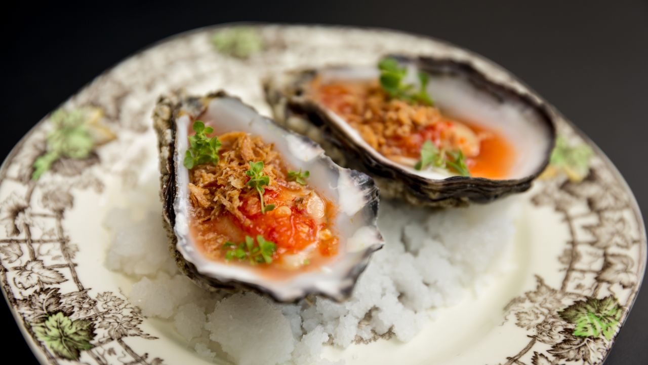 <strong>Shellfish with a twist:</strong> The menu changes regularly at Four Legs at the Compton Arms, and regulars flock there for the eclectic mix of burgers, seafood and Asian chicken dishes.