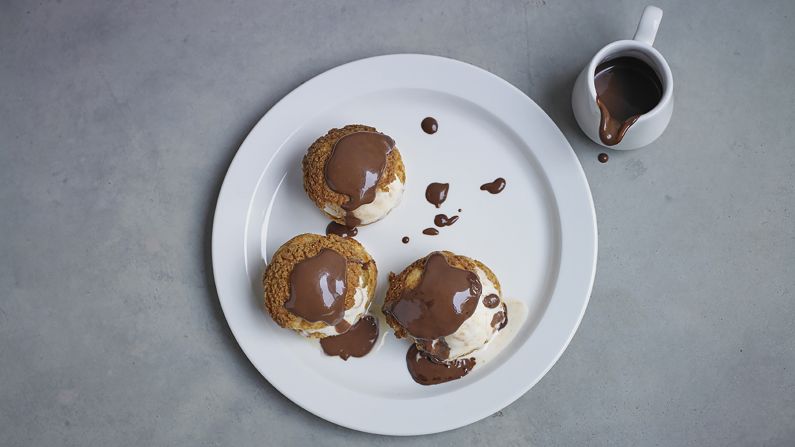 <strong>Profiteroles, please:</strong> Desserts shine at the Garden Café.