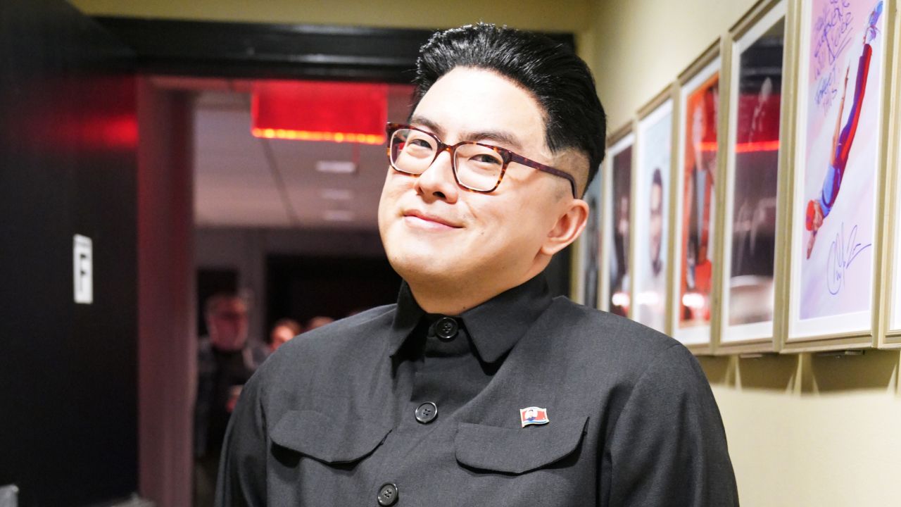 Bowen Yang as Kim Jong Un for a March 30 episode of "Saturday Night Live." Yang, a writer on "SNL," is joining the cast as a series regular.   (Photo by: Rosalind O'Connor/NBC/NBCU Photo Bank via Getty Images)
