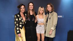NEW YORK, NY - JULY 31:  Amanda Shires, Natalie Hemby, Maren Morris and Brandi Carlile of The Highwomen visit the SiriusXM Studios on July 31, 2019 in New York City.  (Photo by Cindy Ord/Getty Images)