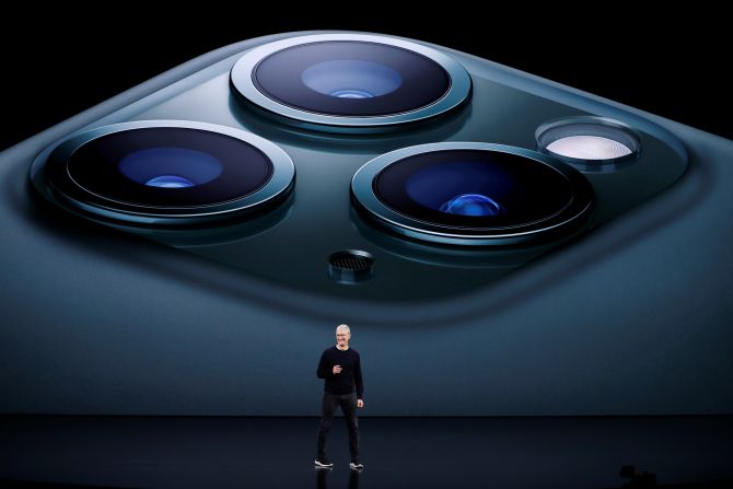 Apple CEO Tim Cook presents <a href="https://www.cnn.com/2019/09/10/tech/iphone-11-apple-event/index.html" target="_blank">the new iPhone 11 Pro</a> at an event in Cupertino, California, on Tuesday, September 10.