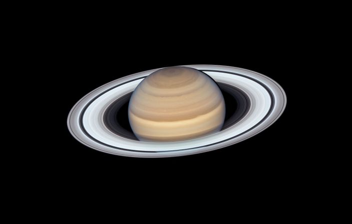 This <a href="https://www.cnn.com/2019/09/12/world/saturn-hubble-portrait-scn-trnd/index.html" target="_blank">new portrait of Saturn,</a> released on Thursday, September 12, was snapped by the Hubble Space Telescope.