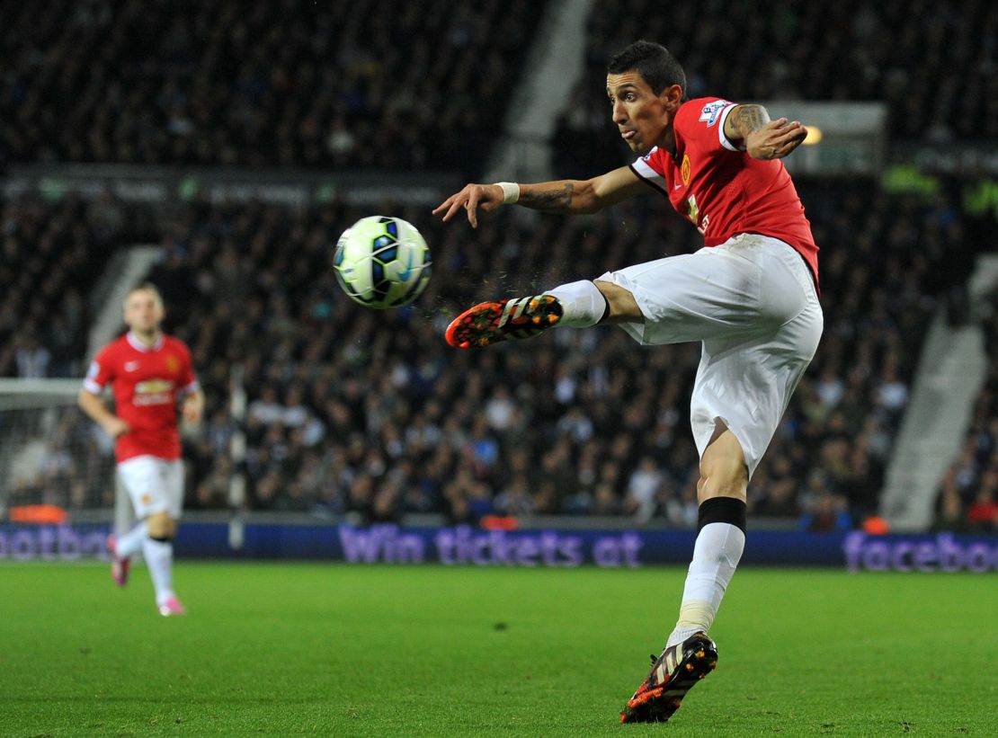 Angel Di Maria struggled to make an impact during his time at Old Trafford.