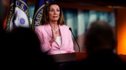 WASHINGTON, DC - SEPTEMBER 12: U.S. House Speaker Nancy Pelosi (D-CA) delivers remarks during her weekly news conference on Capitol Hill September 12, 2019 in Washington, DC. While saying she's "pleased" with progress on a House Judiciary Committee probe of President Donald Trump, she declined to call the investigation an impeachment inquiry as Committee Chairman Jerrold Nadler (D-NY) has done. (Photo by Tom Brenner/Getty Images)