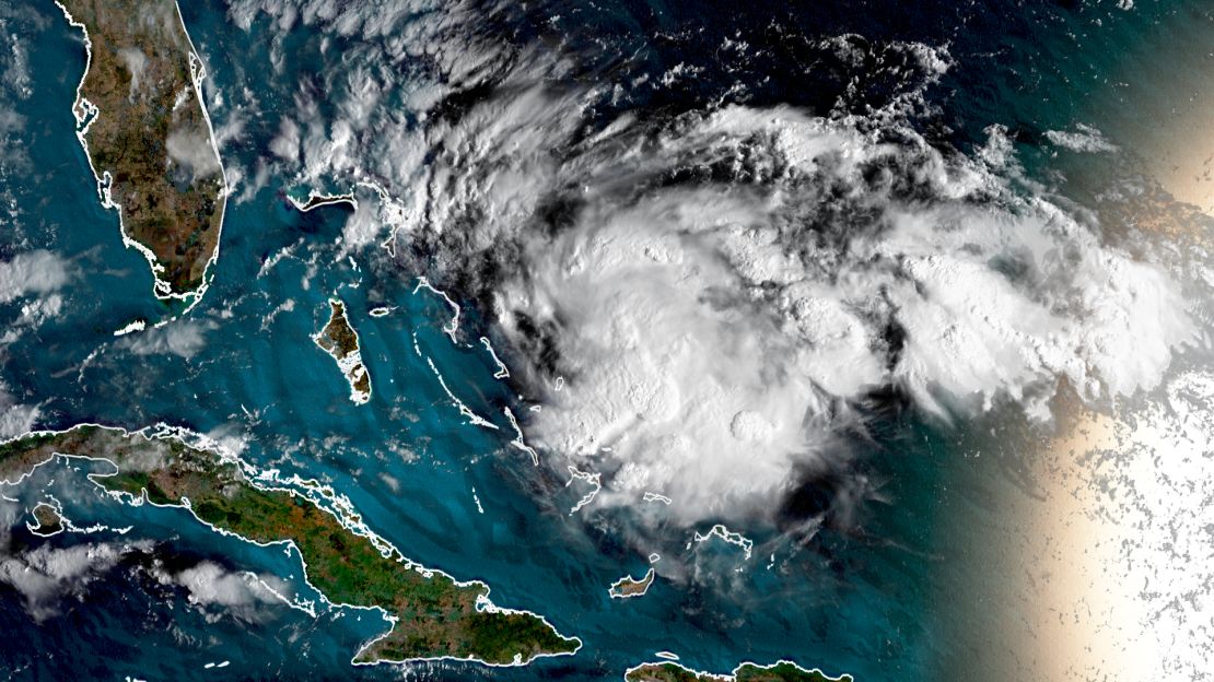 The system appraoched the northwestern Bahamas on Friday morning.