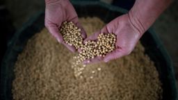 US soybean farmers have been hit hard by the trade war with China. 