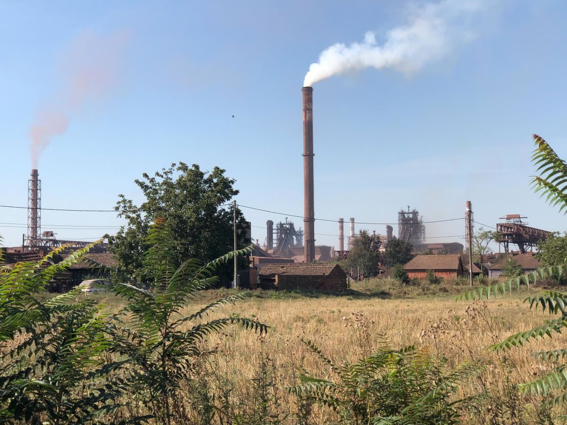 The steel plant in Smederevo, once US-owned but sold back to Serbia for $1 and now run by Heestel, a Chinese state-owned firm.