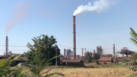 The steel plant in Smederevo, once US-owned but sold back to Serbia for $1 and now run by Heestel, a Chinese state-owned firm.