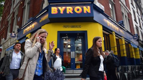 A Byron restaurant in London.
