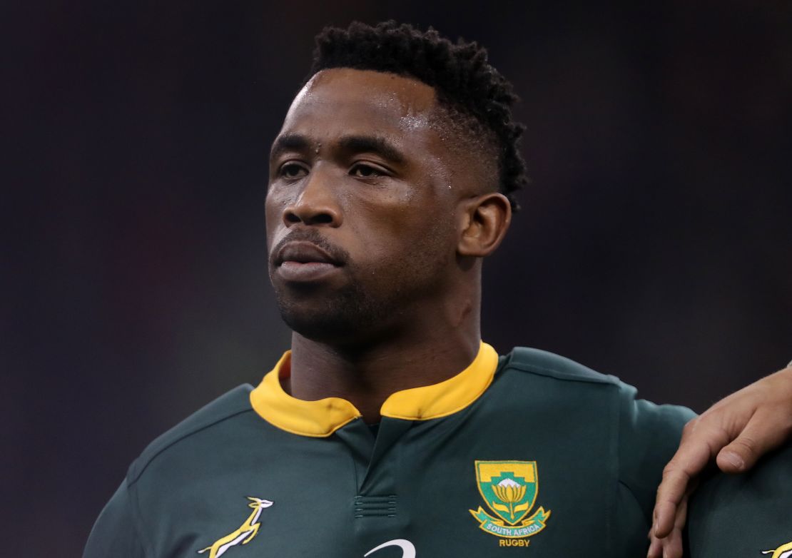 South Africa's springbok captain Siya Kolisi 