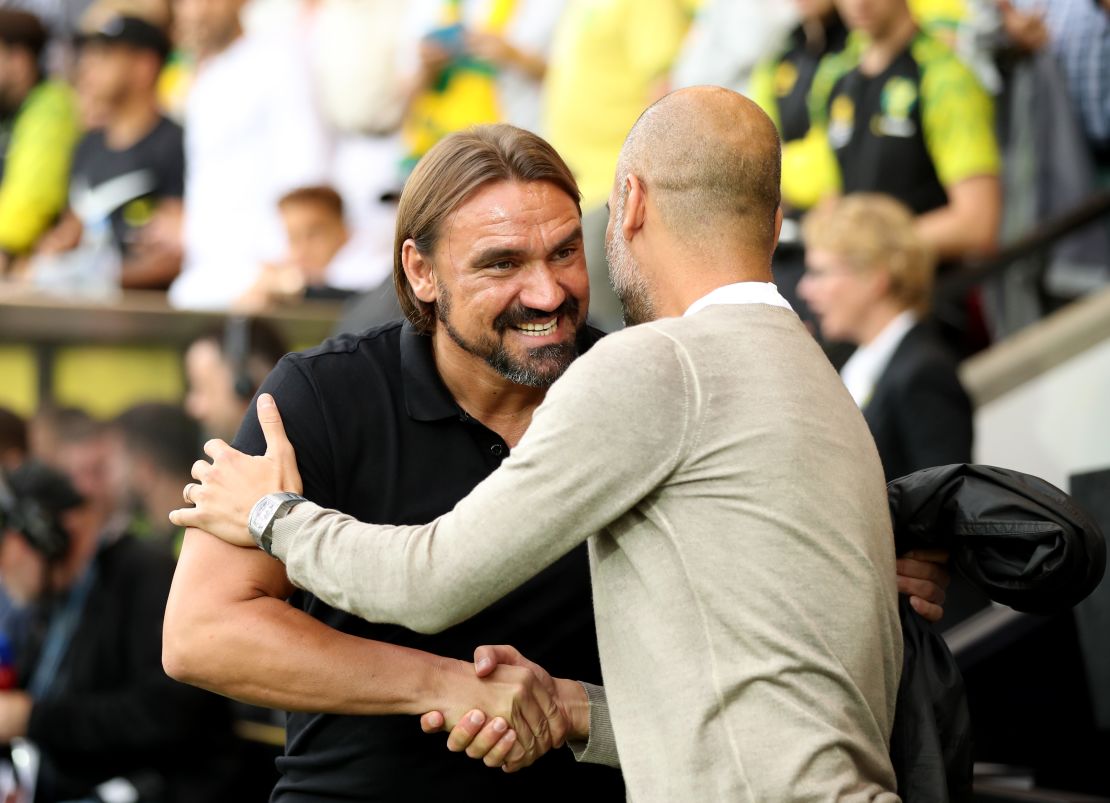 Daniel Farke masterminded a famous Norwich win over Pep Guardiola's Manchester City.
