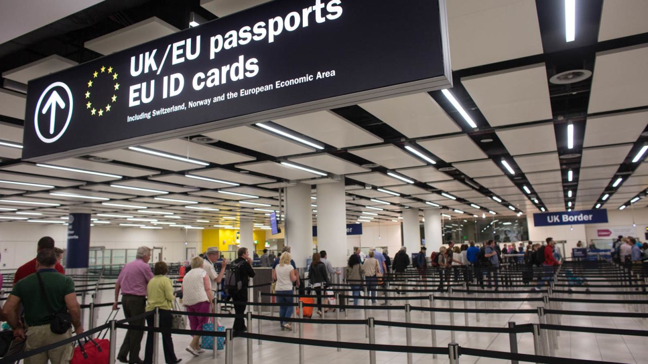 Travelers may have to use different queues when arriving at airports and ferry terminals.