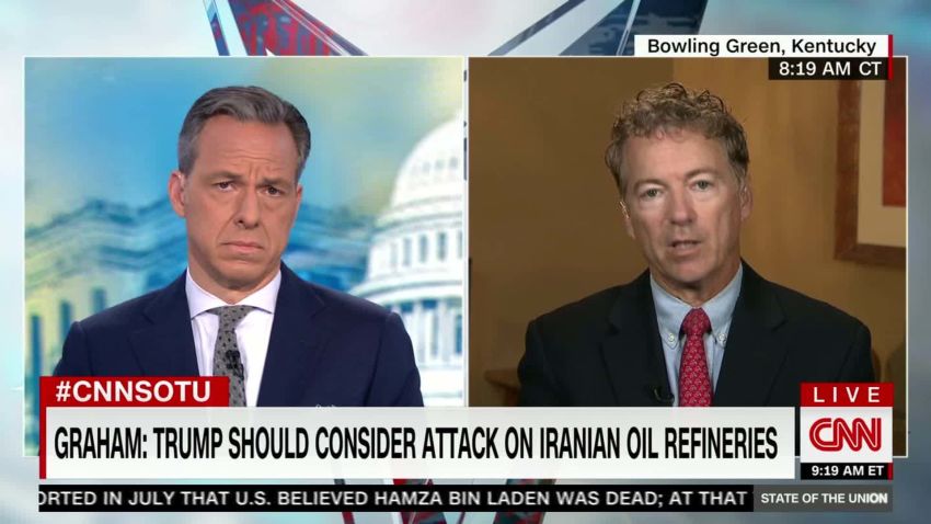 Sen. Paul: Don't bomb Iran over Saudi attack | CNN Politics