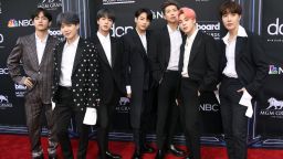 LAS VEGAS, NEVADA - MAY 01: BTS attend the 2019 Billboard Music Awards at MGM Grand Garden Arena on May 01, 2019 in Las Vegas, Nevada. (Photo by Frazer Harrison/Getty Images)
