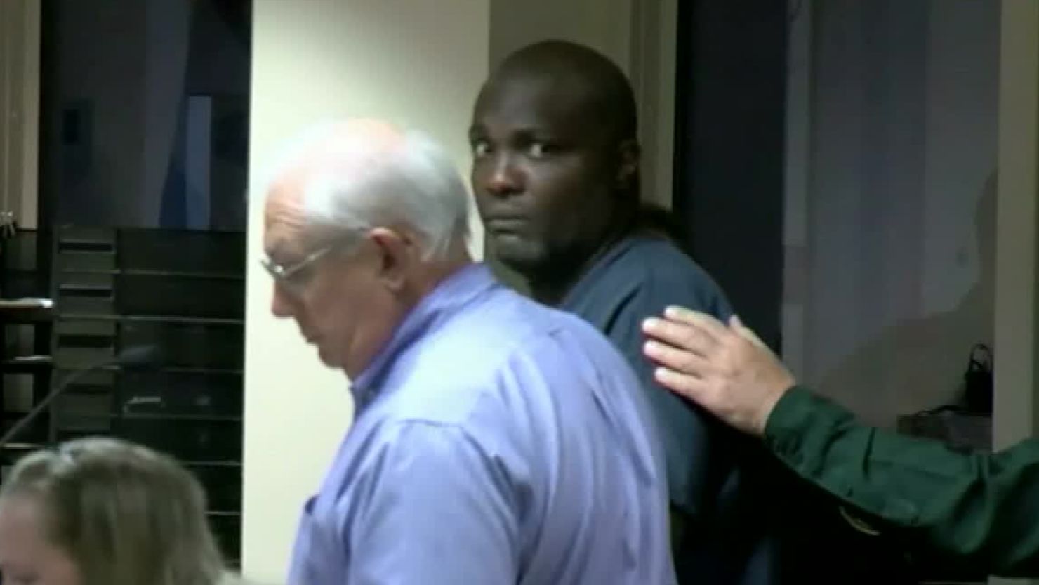 A Florida judge denied Robert Hayes, right, bail during a Monday hearing in Palm Beach County. 