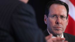 WASHINGTON, DC - MARCH 20:  AT&T Chairman and CEO Randall Stephenson answers questions during a luncheon held by the Economic Club of Washington DC March 20, 2019 in Washington, DC. Stephenson discussed the state of technology, media and telecommunications, the development of 5G technology, net neutrality, and AT&T's recent merger with Time Warner during a question and answer session.  (Photo by Win McNamee/Getty Images)